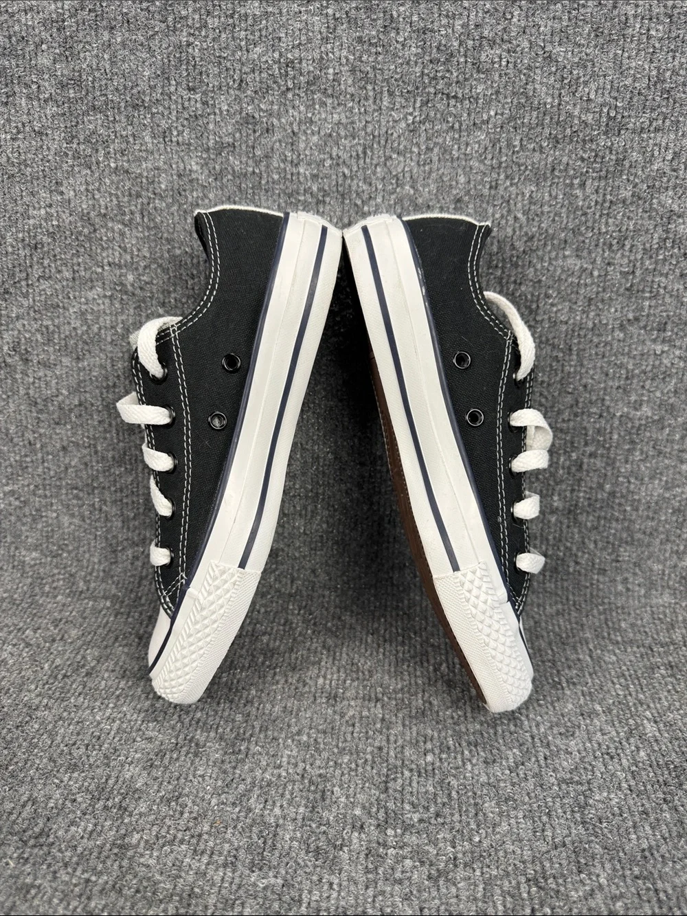 Converse Kids' All Star Low Top Sneakers - Black/Blue/White MEN 3 WMN 5 EU 35